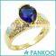 Factory Directly Deeply Blue Opal Sterling Silver Magic Ring ,wedding Ring