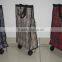 Folding shopping bag on two wheels/Shopping trolley for promotion