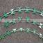 ISO9001 Silver elec-galvanized barbed wire fence for Private Area