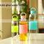 550ml silicone glass bottle/ european glass bottles/ clear thin glass bottle