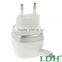 New EU Plug 5V 2.1A Universal USB Travel Charger with Micro USB Retractable Charging Cable for Samsung Mobile Phone Length 60cm