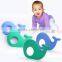 2016 new food grade silicone baby toys teether cute whale shape teether