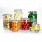 0.7L 1L High quality glass storage jar/glass jar with metal clip/glass airtight jar