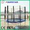 8FT Kids Toys Jump Bed Trampoline With Enclosure