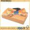 Business and Casual Style Carved Pattern Wooden Bowties