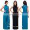 2016 Hot Selling Slim Sleeveless Ruffled Long Dress Graceful Knotted Maxi Dresses MK-KF5100