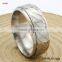 Manufacture's Price Blue Surface Letters 8MM Titanium Ring /Mens Titanium Bands