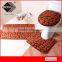 anti-slip pvc backing memory foam bathroom water proof hand made carpet