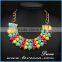 New fashion rhinestone exaggerate white tassel bead necklace chain