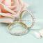 2016 latest 18k gold plated stainless steel cubic zirconia diamonds hoop earrings