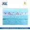 blue and red color pp frosted plastic bag document wallet with snapper