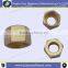 Hex brass nut with thread inside made by Ningbo Jiaju / wheel nut/ round head bolts