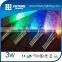 Decoration aluminum alloy RGB 10 color 3w light led flashlight torch