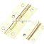 SQUARE HINGE WITH BRASS PLATED