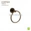 European design golden plated LU105 OB copper towel ring