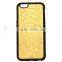 Real Snakeskin Leather Custom Cover for mobile Phone, for iPhone 6s Cover