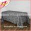 Newest hot sale elegant satin rosette banquet table cloth for wedding wholesale