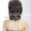 Natural Short synthetic Curly hair lace wig, lady's short wigs suppliers