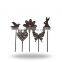 Iron Finish Planter Stick Bird