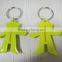 2015 3D promotional soft pvc rubber keychain