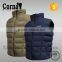 Customized fashion 100% polyester lightweight men's wind-proof down feather vest sale made in China