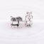 T084 Globalwin Custom Logo 925 Sterling Silver Animal Charm Antique Dog Charm For Bracelet