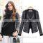 Women latest design korea fashion black jacket knitted short coat knitted sweater coats