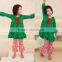 Solid Cotton Green Dress Casual Ruffle Stripe Pant China Clothing Wholesale Persnickety Boutique Dress Outfits With Lace Flower