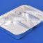 Take away disposable 2 compartment aluminium foil container/ Take out Foil Meal Tray