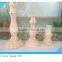 set of 3 unfinished pine wooden candle holder
