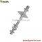 Steel crossarm 5/8''x 1 3/4'' short shank pin line post stud