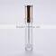 gold cap and collar lipgloss tube containers
