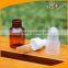 1oz Amber Plastic Bottles for Essential Oils with Eye Dropper