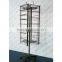 Heavy Duty Spinning Panel Wire Display Rack With Hanging Hooks