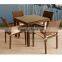 Rattan Wicker Dining Table and Chair Set Dining Room Furniture