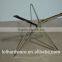 stainless steel base glass coffee table