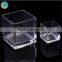 Square clear glass vase for homedecoration