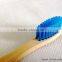 blue color bamboo toothbrush, soft bristle toothbrush