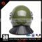 ABS Green French Type Riot Helmet with PU leather back Protection