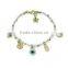 gold evil eye fatima hand peace sign four leaf clover elephant charms bracelet wax cord handwoven friendship bracelet luck charm