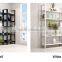 Display Wooden Side Steel Bookshelf,Household Steel - wood combination bookcase