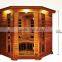 Solid wood Sauna equipment far infrared sauna house (SCB-002SL) ,1 to 8person steam room