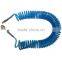 colorful PU spring pipe with quick connector 10mm*6.5mm used for industry