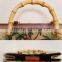 prue hand,round-shape bamboo handles for every woman and girl