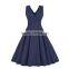 Women's Bodycon Mini Style Retro Sleeveless Swing Cocktail Evening Party Dress