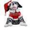 Cheap small decoration christmas plush dog singing christmas dog