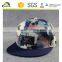 5 Panel Camp Hat Eagle Birds Printed Black custom-made 5 panels cap