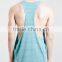 Stringer custom made plain 100% cotton wholesale bodybuilding stringer singlet in bulk