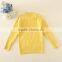 2015 TRENDY DESIGN KNITTED SWEATERS SOLID KIDS GIRLS PULLOVER SWEATERS APPLIQUED WITH BREASTPIN