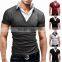Zm40281b High Quality Men's Fake Two-piece Suit Casual Short Sleeve T-shirt